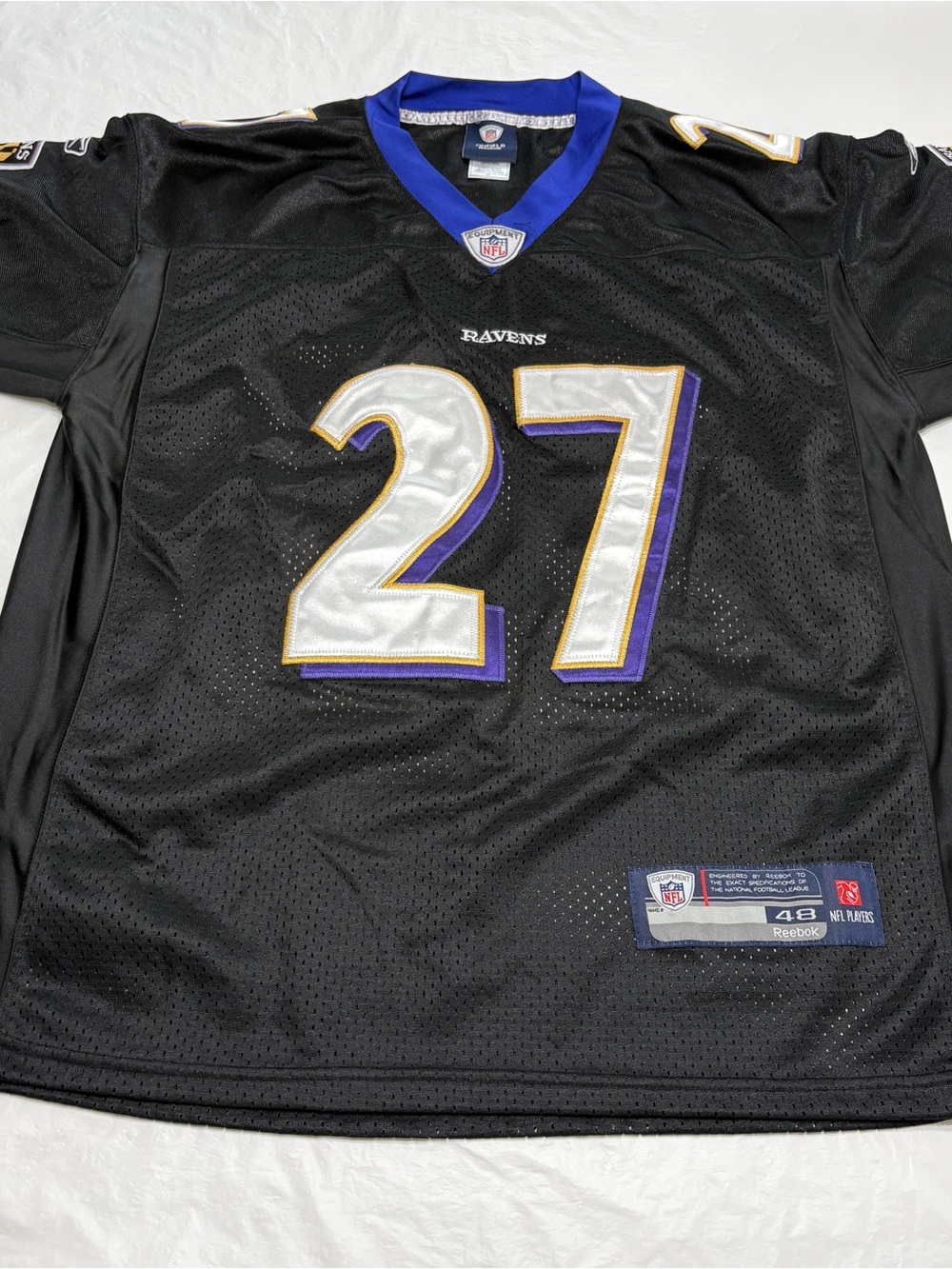 Ray Rice #27 Reebok Jersey Baltimore Ravens Black Men’s 48 XL